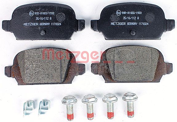METZGER 1170324 Bremsbelagsatz, Scheibenbremse